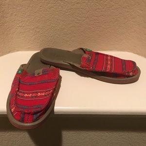 Sanuks mules - worn less than 5 times!